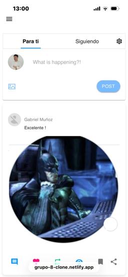 Miniatura 3 del proyecto Clon de X (Twitter)