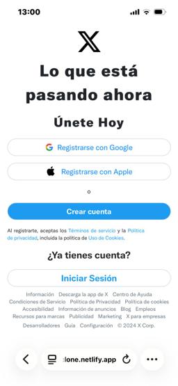 Miniatura 1 del proyecto Clon de X (Twitter)
