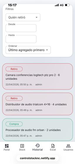 Miniatura 7 del proyecto Sistema de control de stock 
