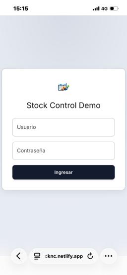 Miniatura 1 del proyecto Sistema de control de stock 
