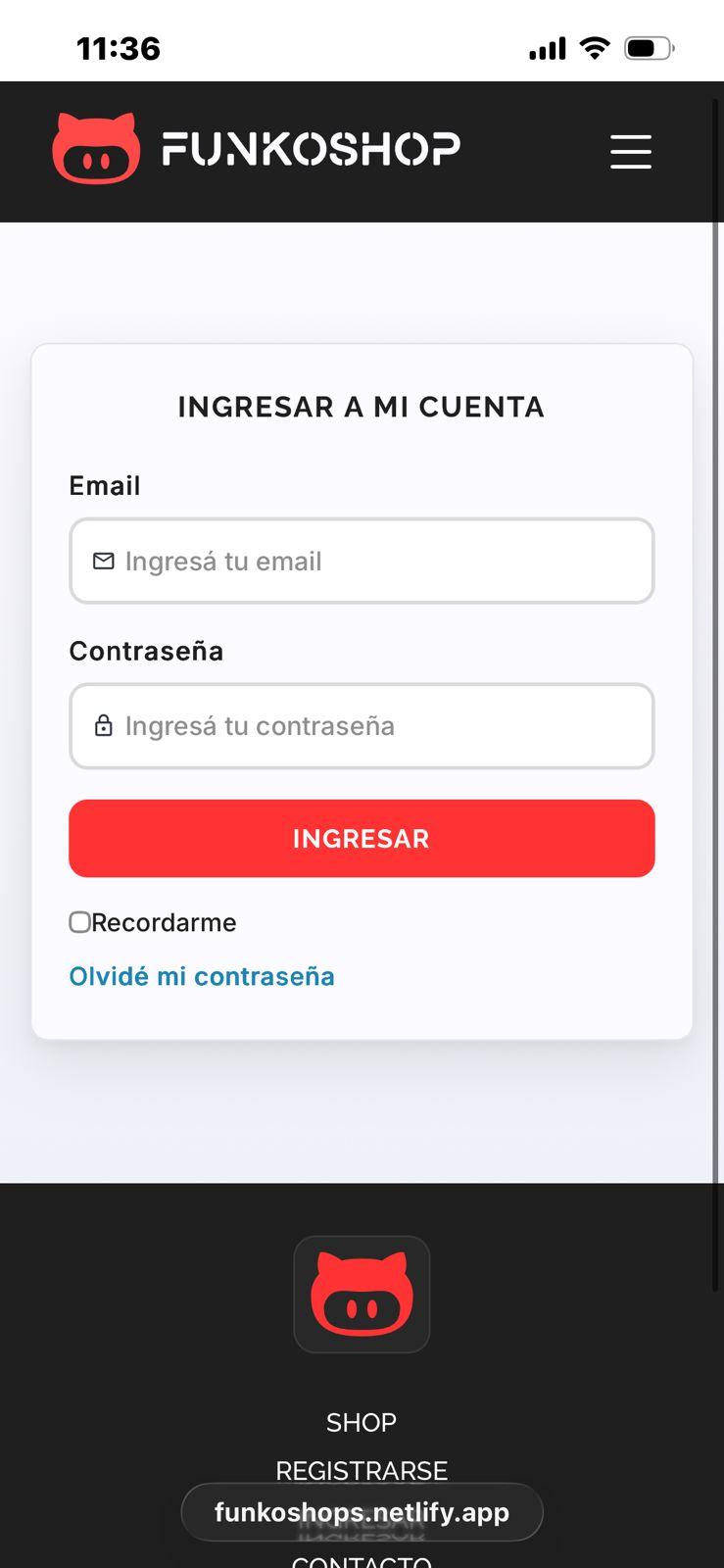 Captura 4 del proyecto Funkoshop - Ecommerce de coleccionables