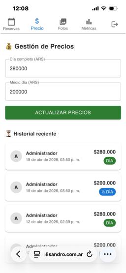 Miniatura 6 del proyecto Quinta Delisandro - Sitio web y sistema de reservas