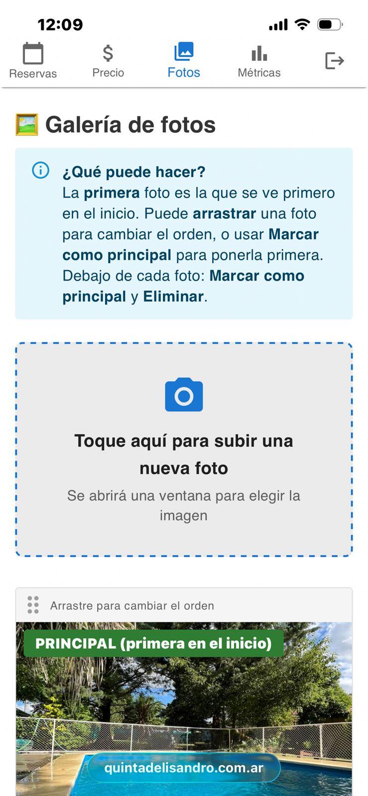 Captura 8 del proyecto Quinta Delisandro - Sitio web y sistema de reservas