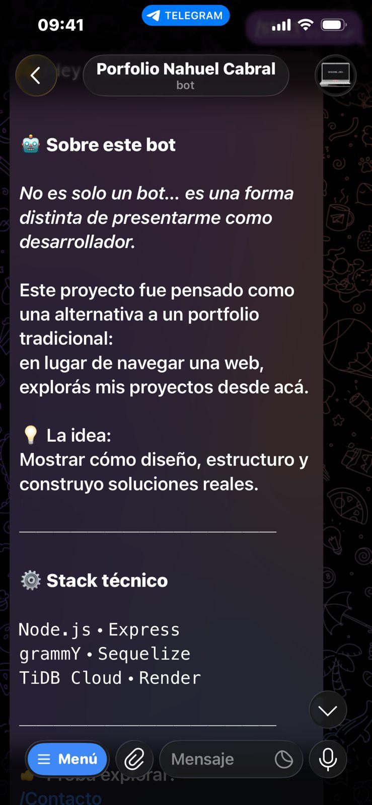 Captura 3 del proyecto Bot de Telegram + Panel Admin