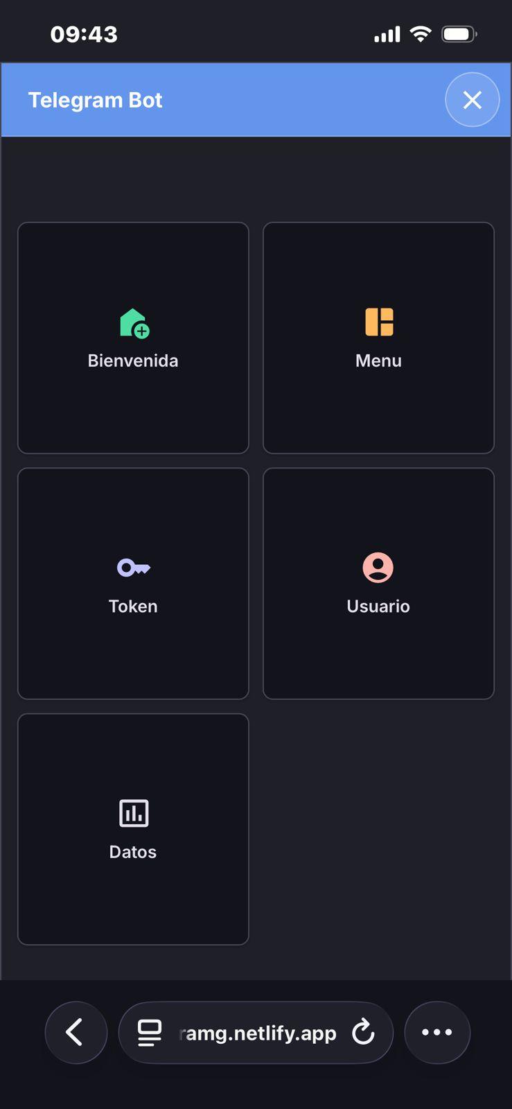 Captura 5 del proyecto Bot de Telegram + Panel Admin