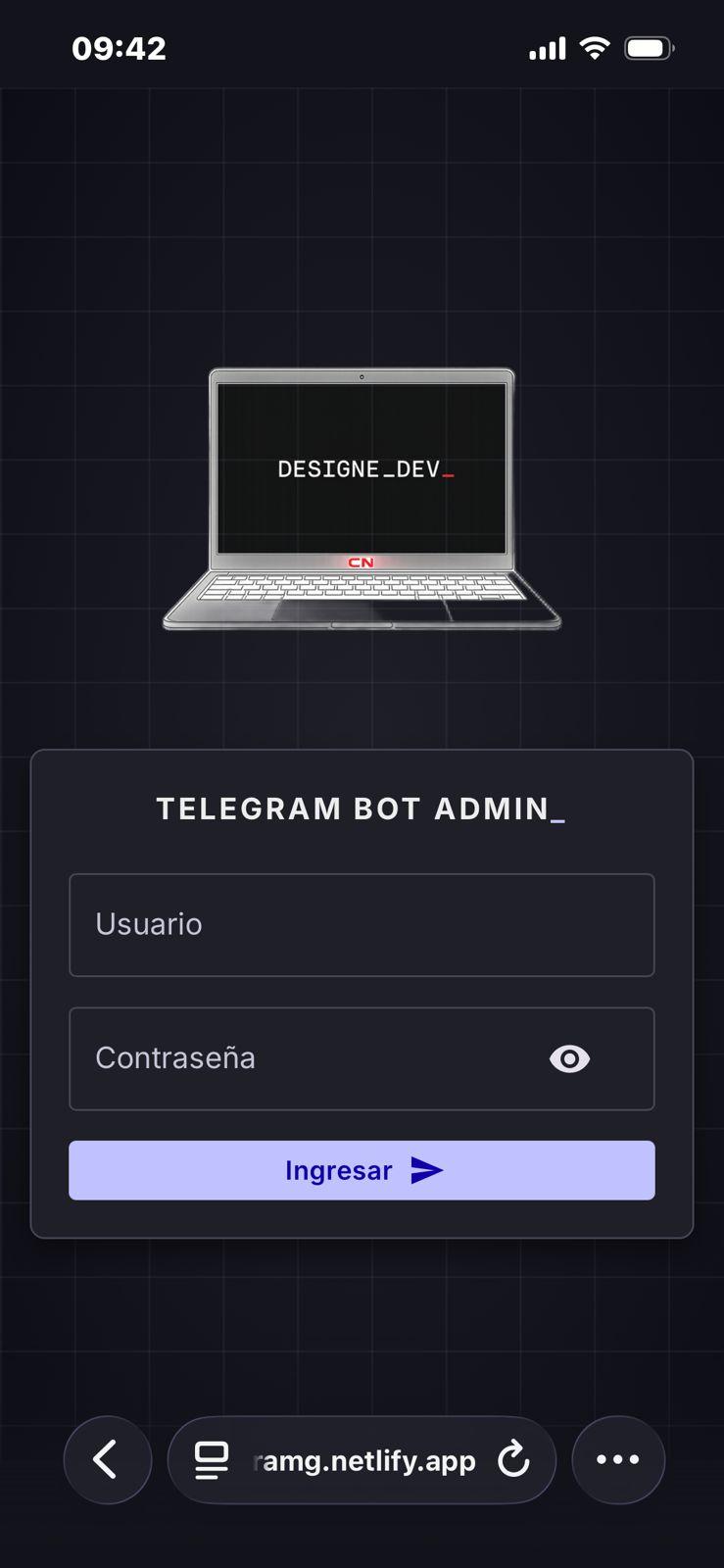 Captura 4 del proyecto Bot de Telegram + Panel Admin