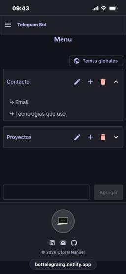 Miniatura 6 del proyecto Bot de Telegram + Panel Admin
