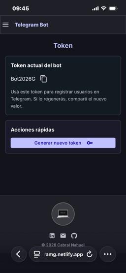 Miniatura 2 del proyecto Bot de Telegram + Panel Admin